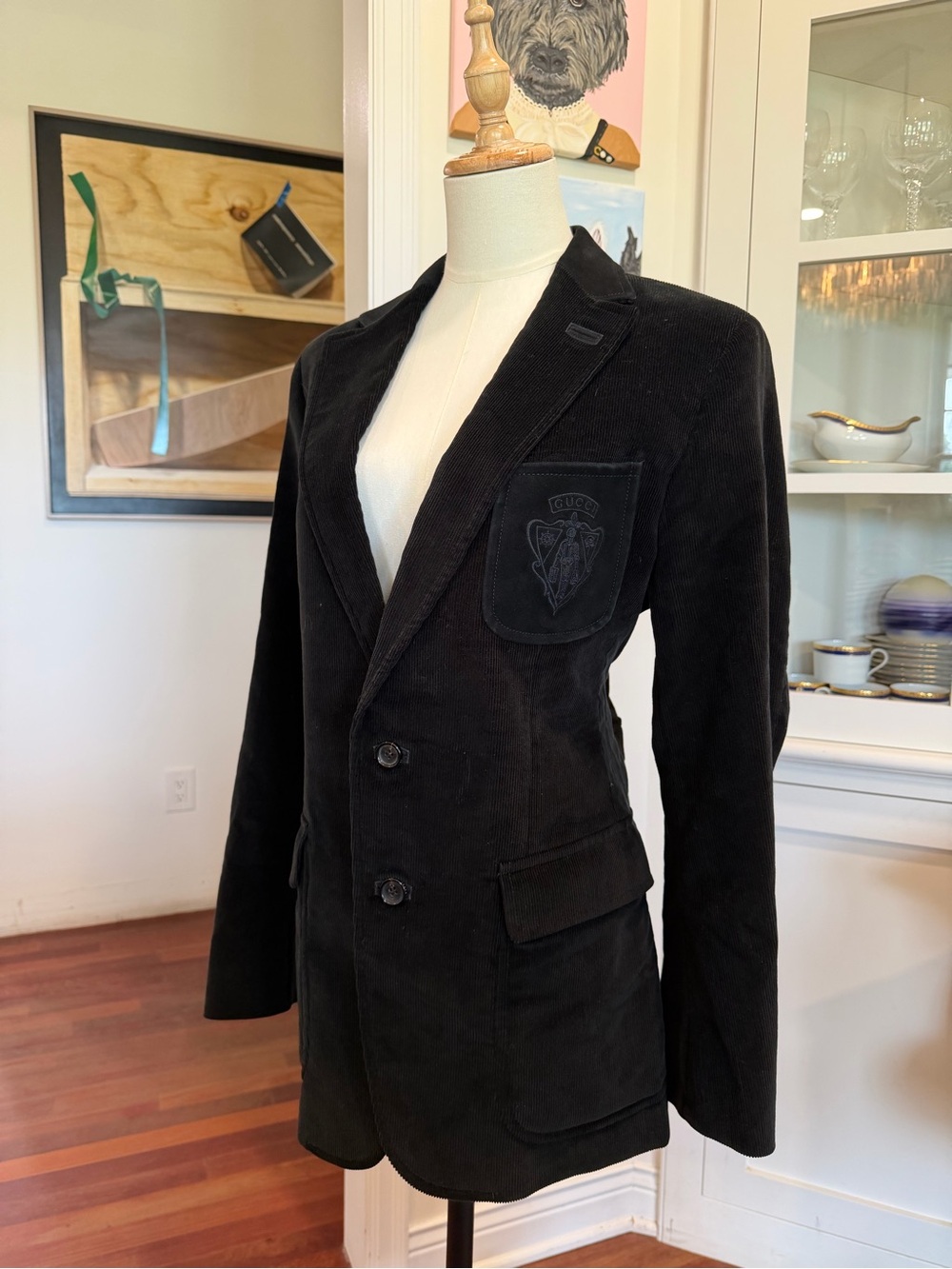 Gucci Black Tailored Corduroy Blazer - Picture 3 of 10